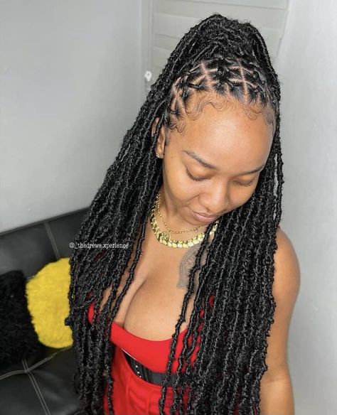 40 Criss Cross Braids Hairstyles You Need to Try Kris Cross Braids, Criss Cross Locs Style, Criss Cross Faux Locs, Criss Cross Twist Hairstyles, Cross Cross Locs, Criss Cross Soft Locs, Criss Cross Locs, Crisscross Hairstyle, Criss Cross Stitch Braids