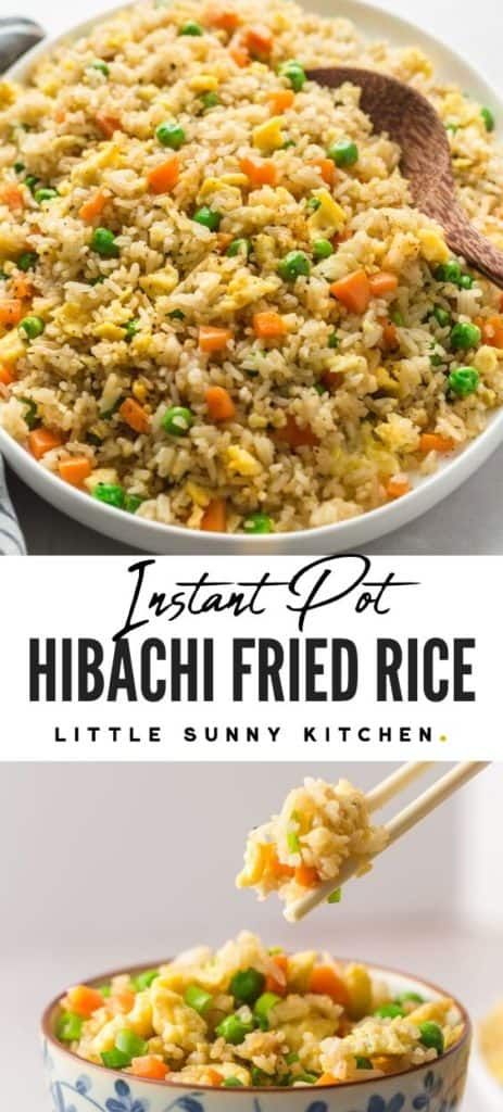 Instant Pot Fried Rice, Rice In Instant Pot, Hibachi Restaurant, Sunny Kitchen, Cooking Jasmine Rice, Vegetarian Instant Pot, Arroz Frito, Best Instant Pot Recipe, Healthy Instant Pot Recipes