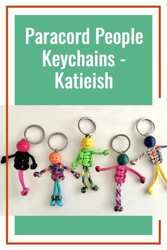 Paracord Keychain Step By Step, Paracord People Tutorial, Scouts Crafts Ideas, Paracord Person Keychain, Paracord People Keychain, How To Make Paracord Keychain, Summer Camp Gifts For Kids, Paracord People Diy How To Make, Para Cord Projects