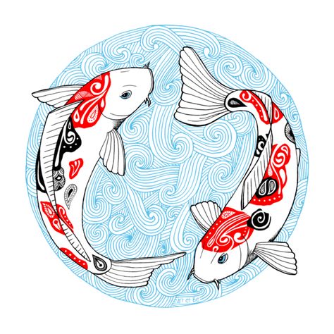 Kois et Be - circle Kois Koi Fish Drawing, Koi Art, Carpe Koi, Fish Fish, Japanese Koi, Fish Drawings, Japanese Embroidery, Art Japonais, Fish Art