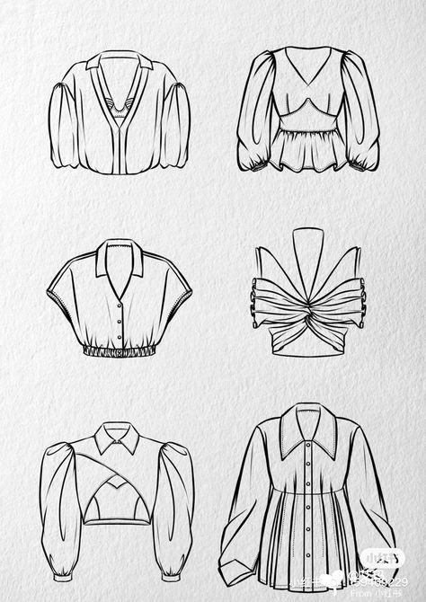 Yokes Drawing, Blouse Flat Sketch Fashion Design, Top Drawings Sketch, Blouse Sketch Design, Blouse Drawing Sketches, Blouse Designs Drawing, Shirt Drawing Women, Blouse Flat Sketch, Drawing Tops