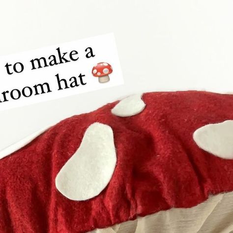 Sew Mushroom, Toadstool Costume, Woodlark Blog, Bio Materials, Mushroom Hat, Trim Fabric, Red Felt, Making Room, Toad