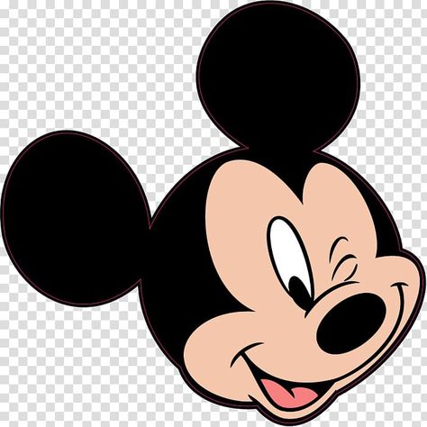 Wink Drawing, Drawing Mickey Mouse, Minnie Mouse Template, Mickey Mouse Template, Mickey Mouse Clipart, Minnie Mouse Stickers, Mickey Mouse Png, Mickey Mouse Face, Mickey Mouse Illustration