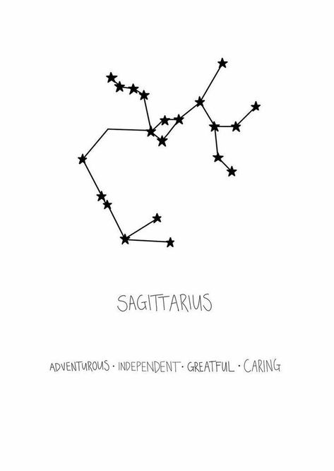 Sagittarius Constellation Art, Sagittarius Constellation Tattoo, Star Constellation Tattoo, Sagittarius Wallpaper, Sagittarius Archer, Meaningful Word Tattoos, Sagittarius Tattoo Designs, Wörter Tattoos, Sagittarius Art