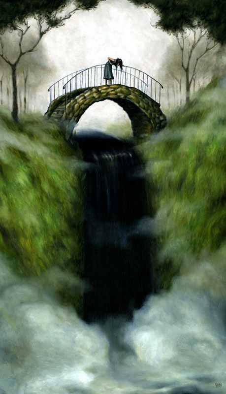 Melancholik!: Esao Andrews Esao Andrews, Circa Survive, Bridge Drawing, Bridge Over Troubled Water, A Bridge, Pics Art, Art Google, Animation Art, Dark Art