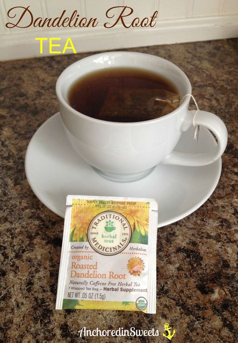 I love this Roasted Dandelion Root Tea!  I drink it everyday, and I make sure to buy organic. I love the *Roasted* tea as opposed to the regular Dandelion tea. It just tastes better.  =) Dandelion Tea Benefits Health, Dandelion Root Tea Detox Drink, Benefits Of Dandelion Tea, Dandelion Recipes Tea, Dandelion Root Tea Recipe, Sasparilla Root Tea Benefits, Roasted Dandelion Root Tea Benefits, Dandilion Tea, Dandelion Root Tea Benefits