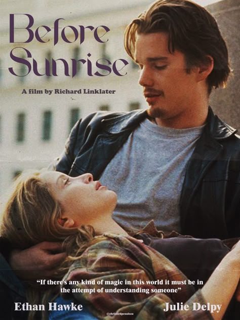 Before Sunrise vintage movie poster Film Prints For Walls, Movie Wall Prints Aesthetic, Christian Leave Poster, Before Sunrise Poster Art, Before I Fall Poster, Letterboxd Movie Posters, Before Sunrise Movie Poster, Vintage Movie Posters Retro, Vintage Posters Movie