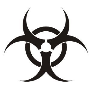 Badboy Tattoo Ideas, Radioactive Tattoo Design, Biohazard Tattoo Design, Radioactive Tattoo, Biohazard Tattoo, Japanese Tattoo Words, Biohazard Symbol, Filigree Tattoo, Bio Hazard