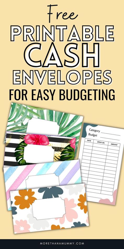 Free cash envelope DIY printables Cash Budget Envelopes Free Printable, Money Envelope Template Free Printable, Cash Stuffing Envelopes Ideas, Diy Money Envelopes, Diy Cash Envelopes, Money Saving Envelopes, Cash Envelope Diy, Envelopes Template, Cash Envelope Template