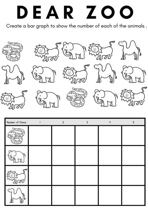 Wild Animals Worksheets For Kids, Zoo Animals Preschool, Zoo Preschool, Dear Zoo, Dramatic Play Printables, December Activities, Animal Printables, Animal Worksheets, Diy Crafts For Kids Easy