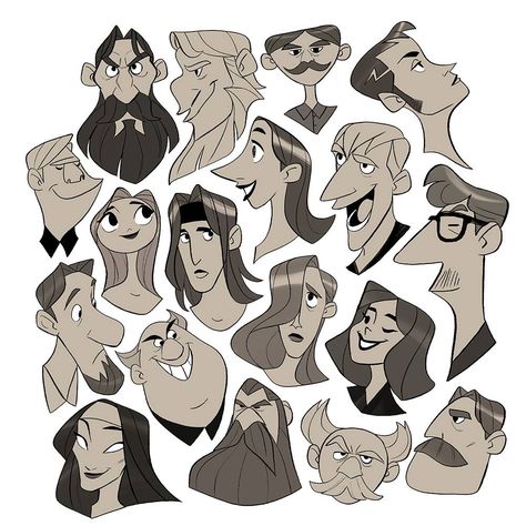 head shapes Cartoon Head Shapes Design Reference, Head Shapes Drawing Cartoon, Cartoon Head Shape Reference, Face Shape Character Design, Face Shapes Drawing Cartoon, Character Design Head Shapes, Cartoon Face Shapes Design Reference, How To Draw Different Head Shapes, Character Design Face Shape