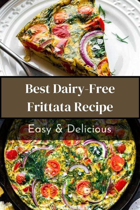 Dairy Free Frittata Dairy Free Omelette, Gluten Dairy Free Breakfast Casserole, Heart Healthy Frittata, Healthy Breakfast Gluten Free Dairy Free, Gluten Free Frittata Recipes, Vegan Frittata Recipes, Low Calorie Frittata, Vegetarian No Carb Recipes, Dairy Free Quiche Crustless