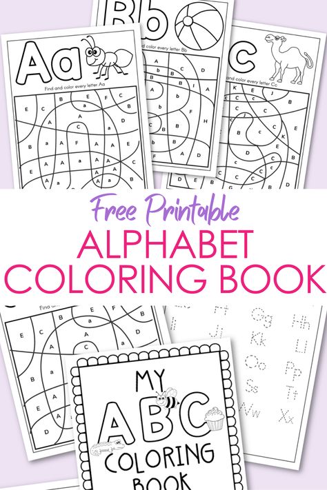 Color By Alphabet Free Printable, Color By Alphabet Letter Worksheets, Letter A Pre K Activities, Alphabet Poems Free Printables, Alphabet Arch Activities, Letter Puzzles Free Printable, Alphabet Coloring Page, Color By Letter Preschool, Color Letters Alphabet Free Printable