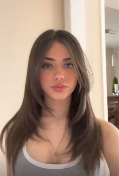 Straight Hair Cuts, Brown Hair Inspo, Hair Inspiration Long, Hairstyles For Layered Hair, Haircut Inspo, Hair Cut Ideas, Haircuts Straight Hair, Haircuts For Medium Hair, Haircuts For Long Hair