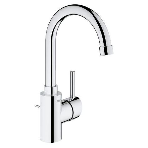 Grohe - 3213800A - Concetto Single-Handle Bathroom Faucet L-Size-3213800A | Snyder Diamond Single Handle Bathroom Faucet, Bathroom Solutions, Single Hole Bathroom Faucet, Complete Bathrooms, Single Hole Faucet, Bath Faucet, Kitchen Fittings, Basin Mixer, Plumbing Fixtures