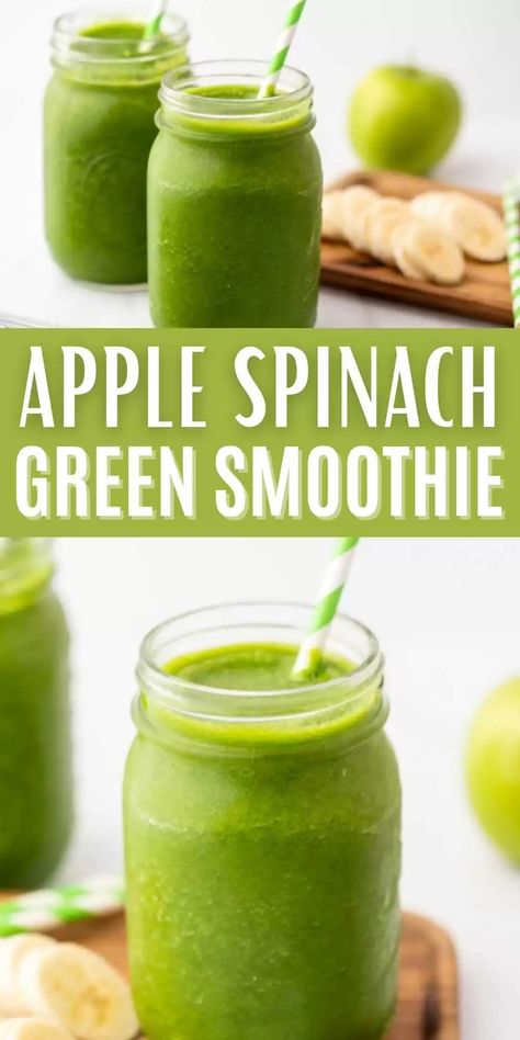 Pineapple Spinach Smoothie, Spinach Smoothie Recipes, Resep Smoothie, Breakfast Low Carb, Smoothie Detox, Spinach Smoothie, Detox Drinks Recipes, Pineapple Smoothie, Fresh Spinach