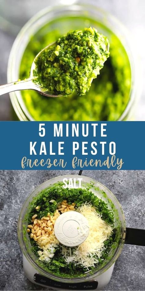 Kale Pesto Recipe, Nut Free Pesto, Salad Kale, Pasta Al Pesto, Walnut Pesto, Kale Pesto, Pasta Pizza, Kale Recipes, Pesto Recipe