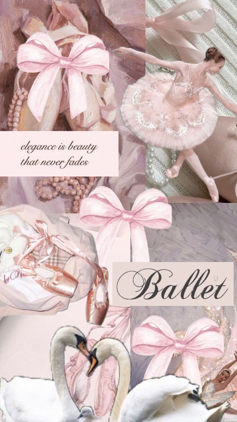 Ballet Collage, Pink Princess Aesthetic, Ballet Wallpaper, Princess Bedrooms, Ballet Images, 12 Dancing Princesses, Swans Art, Princess Core, Iphone Wallpaper Photos