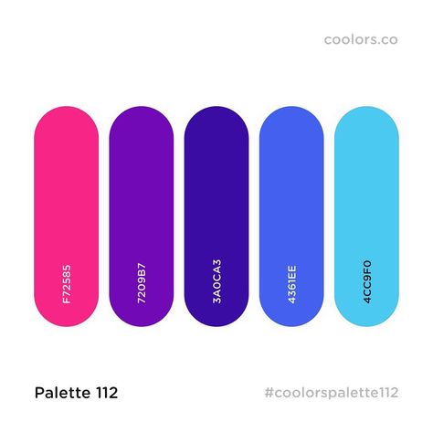 Coolors | Colors Palettes on Instagram: “Comment "suitcase" in your language with your flag!  From the illustration by @janillustrates. Swipe left to see.  F72585 • 7209B7 • 3A0CA3…” Logo Real Madrid, Blue Color Pallet, Beatrice Blue, Beautiful Color Palettes, Illustration Lettering, Pink Color Combination, Blue Color Combinations, Purple Palette, Color Design Inspiration