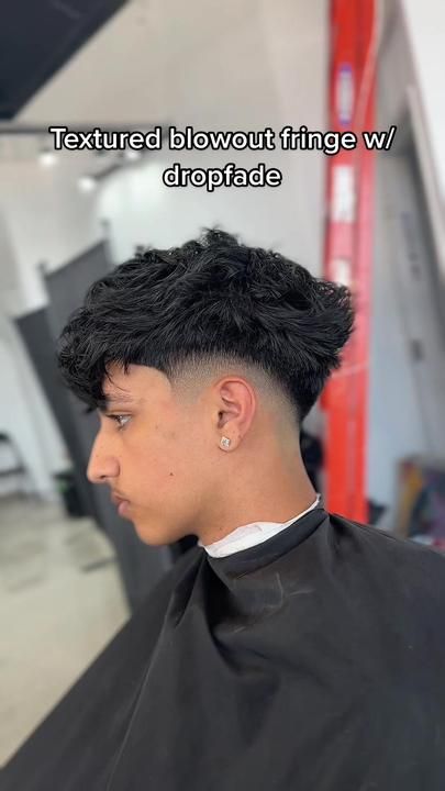 Drop Fade Fringe, Blowout Fade, Viral Hairstyle, Messy Fringe, Drop Fade Haircut, Drop Fade, The Fade, Taper Fade, Men Haircut