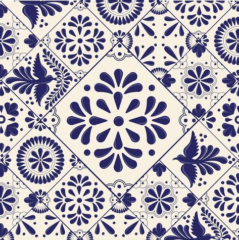 Mexican Tile Art, Talavera Art, Talavera Pattern, Talavera Design, Italian Pattern, Style Tiles, Mexican Pattern, Mexican Talavera Tile, Pottery Patterns