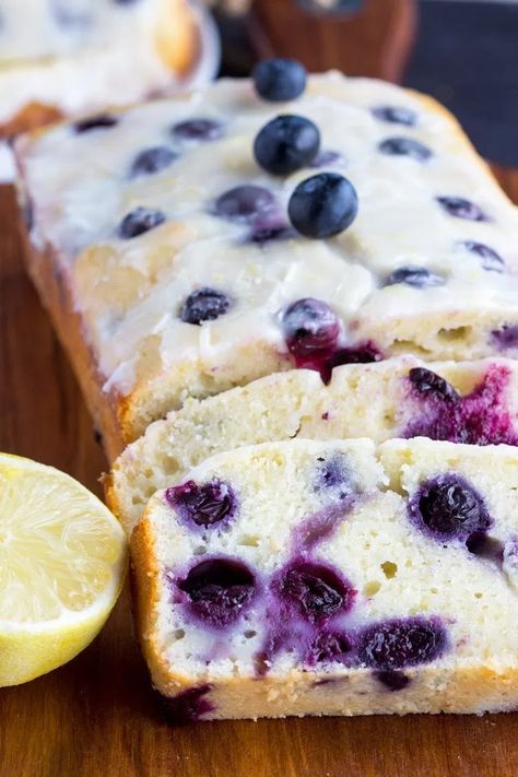 Lemon Yogurt Bread, Greek Yogurt Bread, Lemon Greek Yogurt, Lemon Bread Recipes, Lemon Blueberry Pancakes, Lemon Blueberry Loaf, Coconut Banana Bread, Yogurt Bread, Blueberry Yogurt