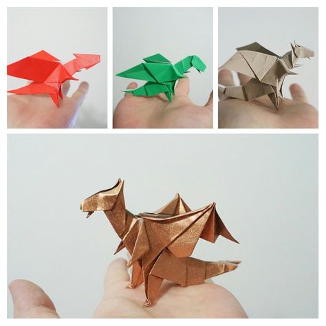 Dragon evolution Dragon Evolution, Origami Dragons, Easy Origami Dragon, Fox Origami, Origami Instructions For Kids, Chibi Dragon, Origami Yoda, Origami Star Box, Paper Fox