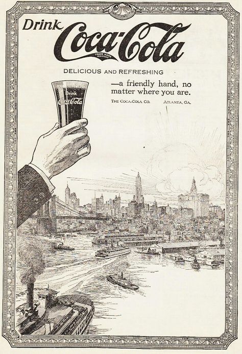 Coca Cola 1920 1910s Advertisements, Coca Cola Advertisement, Coca Cola Recipes, Coca Cola History, Cola Recipe, Coca Cola Poster, Coke Ad, Arte Zombie, Pop Ads