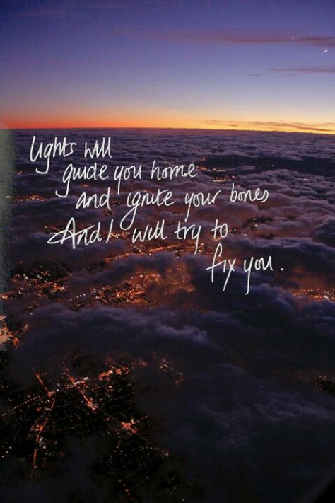 Coldplay Fix You Coldplay, Favorite Lyrics, Cool Lyrics, Coldplay, Song Quotes, Fix You, Lyric Quotes, Music Quotes, Music Lyrics