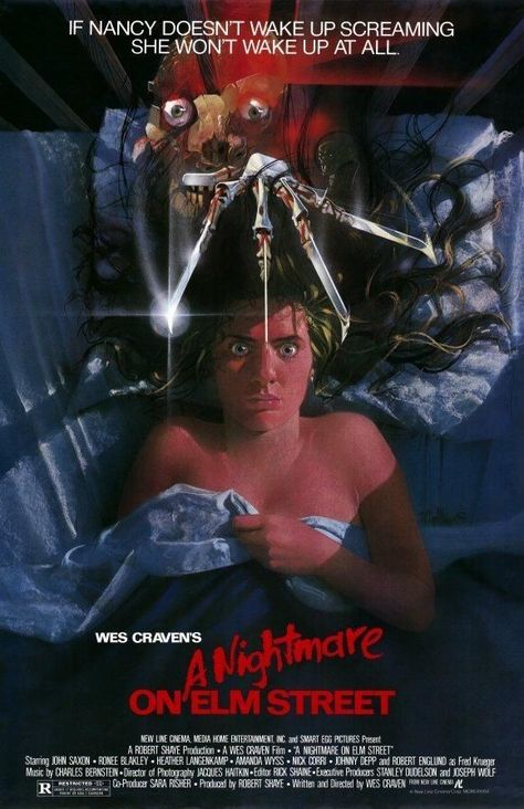 Halloween Movie Poster, Classic Horror Movies Posters, Horror Movie Icons, Image Film, Best Horror Movies, A Nightmare On Elm Street, Movie Poster Wall, Horror Posters, Retro Horror