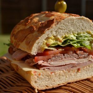 Dagwood sandwich - RoughEats Sliders Board, Sandwich Dip, Dagwood Sandwich, Roast Beef Salad, Homemade Sandwiches, Blondie And Dagwood, Easy Sandwiches, Canadian Recipes, Wraps Recipes