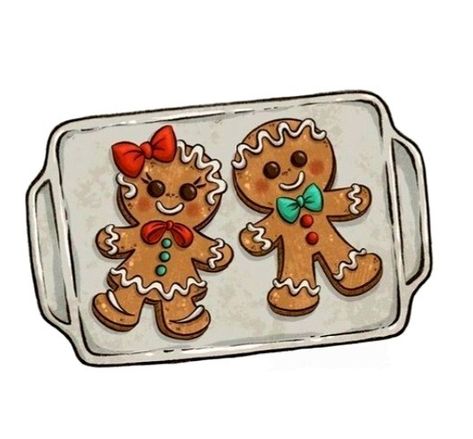 Gingerbread Man Drawing, Cookie Drawing, Christmas Studio, Gingerbread Cards, Xmas Drawing, Plate Drawing, Cookie Clipart, Simple Family Meals, Christmas Gingerbread Cookies