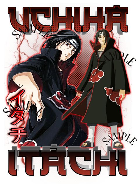 Itachi Uchiha T Shirt Design, Anime Tshirt Design Ideas Naruto, Anime Tshirt Design Ideas, Itachi Uchiha Wallpapers, Anime Tshirt Design, Tshirt Design Ideas, Anime Shirts, Naruto Teams, Japanese Tshirt