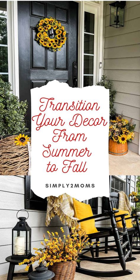 Early Fall Front Porch Decor, Fall Home Outdoor Decor, Autumn Porch Decor Farmhouse, 2023 Fall Porch Ideas, Large Front Porch Fall Decorating Ideas, October Front Porch Decor, Front Porch Decor Farmhouse Style, August House Decor, Early Fall Porch Decor