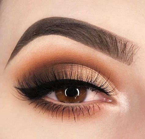 Rose Gold Eye Makeup, Fall Eyeshadow, Make Up Designs, Make Up Gold, Eye Makeup Images, Orange Eyeshadow, Bronze Eyeshadow, Nails Brown, Smink Inspiration