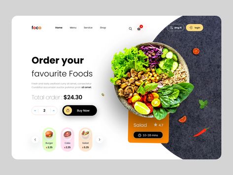 Food order Website Design 🍕 by UI Zones on Dribbble Food Website Design Inspiration, Food Delivery Website, Grocery Website, Food Website Design, Bakery Website, Restaurant Website Design, Food Web Design, Uiux Design, Food Order