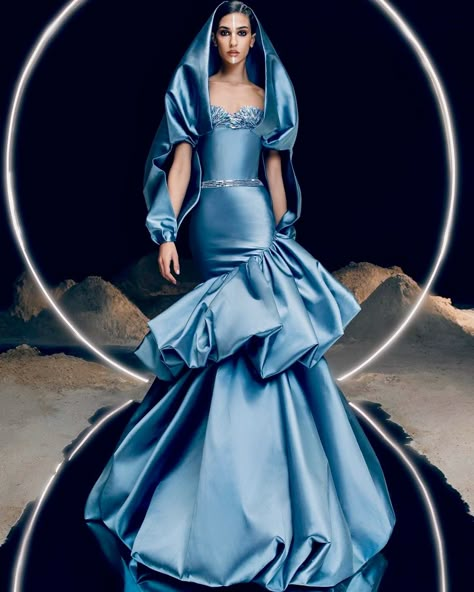 Rami Kadi, 2023 Couture, Couture Looks, Satin Evening Dresses, Spring Summer 2023, Glam Dresses, Spring 2023, Evening Dresses Prom, Couture Collection