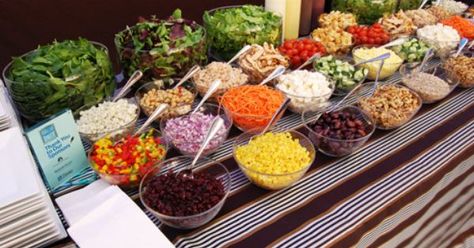 1000+ ideas about Salad Bar on Pinterest | Couscous, Salad and ... Reception Food Station, Wedding Reception Food Stations, Wedding Reception Food Buffet, Bbq Wedding Reception, Wedding Food Catering, Wedding Food Display, Reception Buffet, Buffet Wedding Reception, Wedding Buffet Food