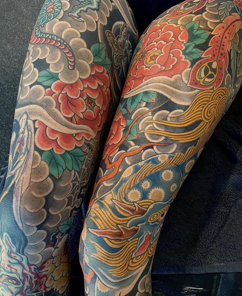 Ukiyo Tattoo, Ukiyo E Tattoo, Irezumi Hip Tattoo, Ukiyo-e Tattoo Style, Ukiyo-e Prints, Fudo Myoo Ukiyo-e, Marvel Tattoos, Full Body Tattoo, E Tattoo