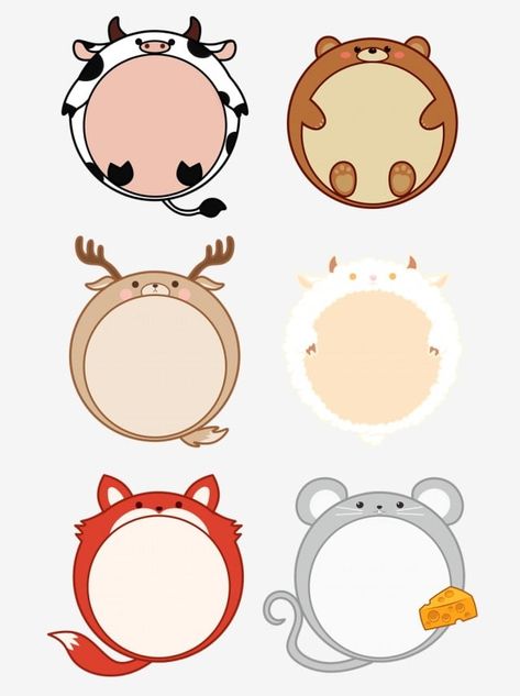 hand drawn style,frame,border element,animal,animal border,animal element,color,cartoon,cartoon border,cute border,bubble,dialog,cattle,bear,deer,sheep,mouse,fox,matching,decoration,hand account,label Clip Art Animals, Animal Frame, Cute Labels, Scrapbook Png, Cute Borders, Images Kawaii, Journal Scrapbook, Art Animals, Purple Watercolor