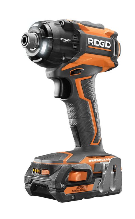 Ridgid's+Stealth+Force+Impact+Driver+Runs+Quiet+But+Strong  - PopularMechanics.com Rigid Tools, Power Tools Design, Child Chair, Clean Tools, Practical Tools, Ridgid Tools, Bosch Tools, Electric Tools, Beginner Woodworking Projects