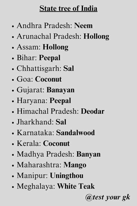 In this post we have given the State tree of India & Union Territory. Our post is full of amazing gk. If you like to read and improve your gk, then you must FOLLOW our page @test your gk
.
LIKE
.
SHARE
.
COMMENT
.
#gk
#upscgkquiz
#generalknowledge
#worldgk	
#facts
#indiagk Union Territory Of India, Upsc Study, Inspirational Bulletin Boards, Upsc Notes, Ias Study Material, Indian States, Indian History Facts, Union Territory, Upsc Ias