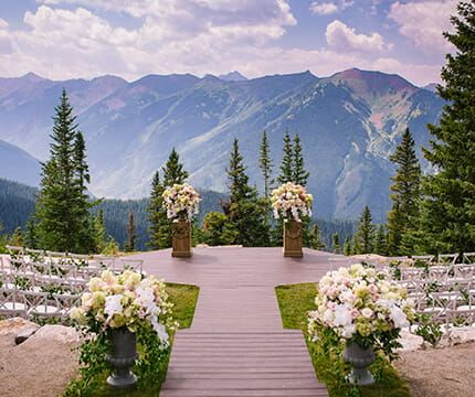 Aspen Weddings | Colorado Wedding Venues | The Little Nell Wedding Ceremony Ideas, Aspen Colorado Wedding, Colorado Wedding Reception, Fall Wedding Venues, Unique Destination Wedding, Aspen Wedding, Mountain Wedding Venues, Colorado Wedding Venues, Wedding Reception Locations