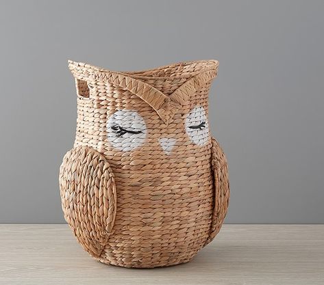 Shaped Owl Storage | Nursery Storage | Pottery Barn Kids Owl Nursery, Diaper Caddy, Playroom Organization, Nursery Storage, Wicker Basket, Kids Storage, Storage Basket, Storage Bins, Google Shopping