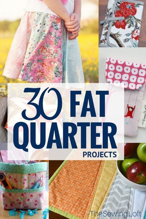 Looking for your next sewing project? Check out this line up of fat quarter friendly sewing projects. They are quick and easy to make. Fat Quarter Projects, Beginner Sewing Projects Easy, Leftover Fabric, Sewing Projects For Beginners, Sewing Skills, Easy Sewing Projects, Love Sewing, Sewing Gifts, Sewing For Beginners