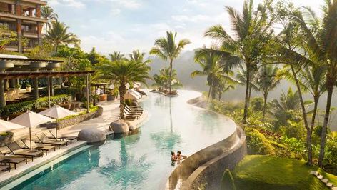 Hidden Ubud Retreat with One of Bali's Most Instagrammable Pools, Ubud, Northern Bali Ubud Resort, Bali Getaway, Alila Villas Uluwatu, Hotel Swimming Pool, Bali Honeymoon, Infinity Pools, Jimbaran, Hotel Pool, Parasailing