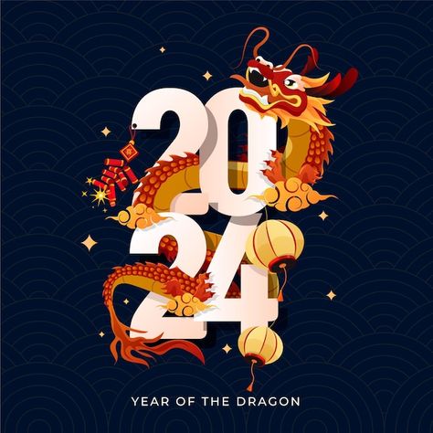 Tet Decor, 2024 Background, China Dragon, Chinese New Year Greeting, Lunar Year, Chinese New Year Decorations, New Years Background, New Year Designs, Color Palette Design