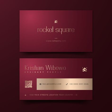 Luxury Visiting Card, Luxury Graphic Design, Logos Color, Business Cards Template, Ui Design Principles, Christian Graphic Design, Company Office, Buisness Cards, Red Luxury