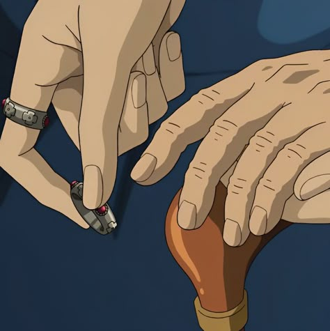 Sophie Ring Howl, Howls Moving Castle Shifting, Howls Moving Castle Ring Scene, Howls Ring, Howl Ring, Howl's Moving Castle Scenes, Howls Moving Castle Ring, Howl's Moving Castle Aesthetic, Howls Moving Castle Art