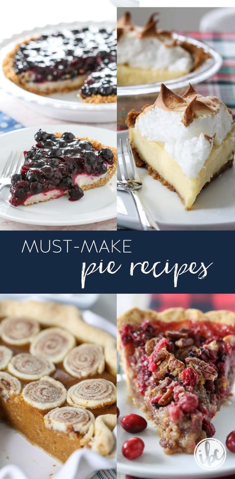 Graham Cracker Cream Pie, Unique Pie Recipes, Best Pie Recipes, Farmhouse Recipes, Fruit Pie Recipe, Blueberry Cream Pies, Yummy Pie Recipes, Unique Pies, Favorite Pie Recipes